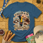 Yellow Strap [Vox] T-Shirt for Theme Park Fans (Indigo Blue)