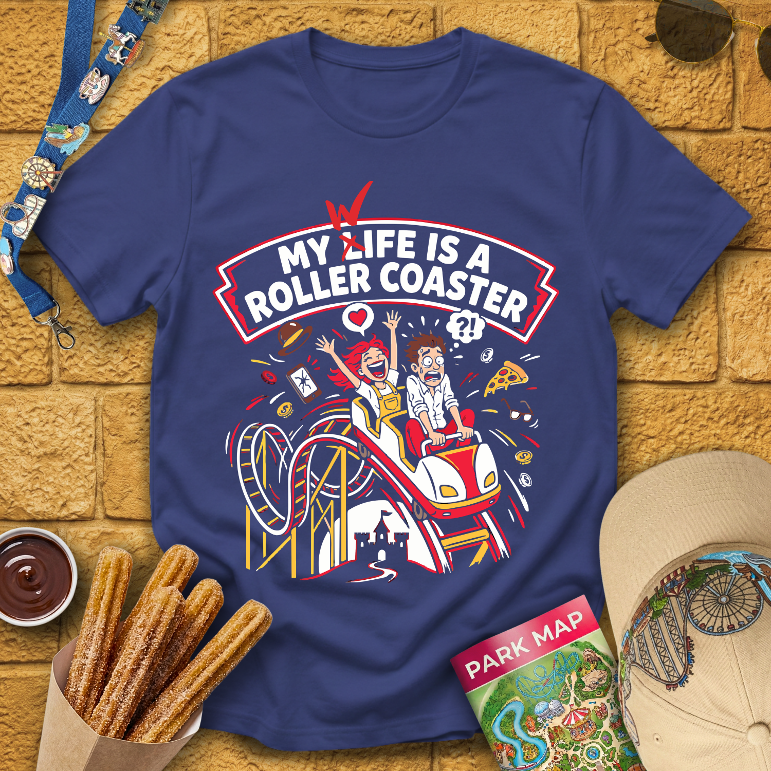 Wife Roller Coaster [Comic] T-Shirt