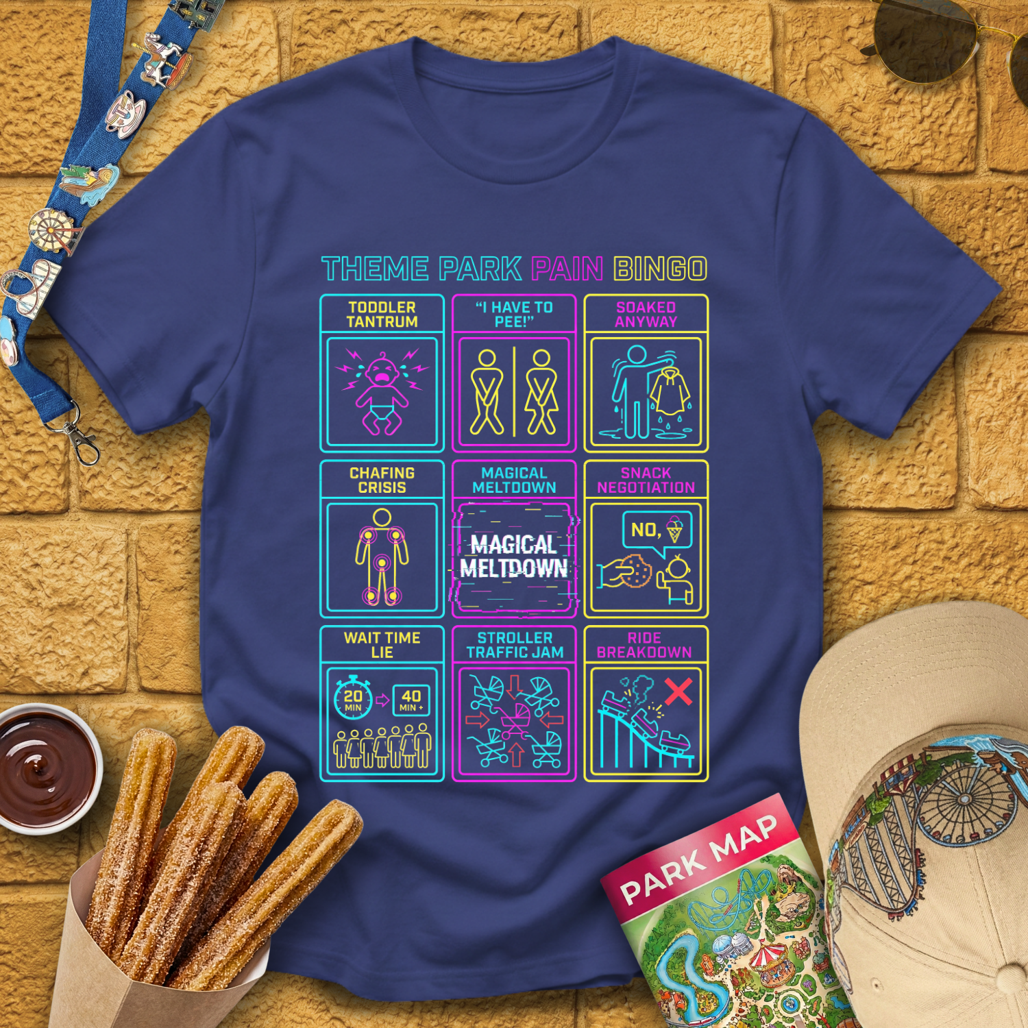 Theme Park Bingo [Arcade] T-Shirt