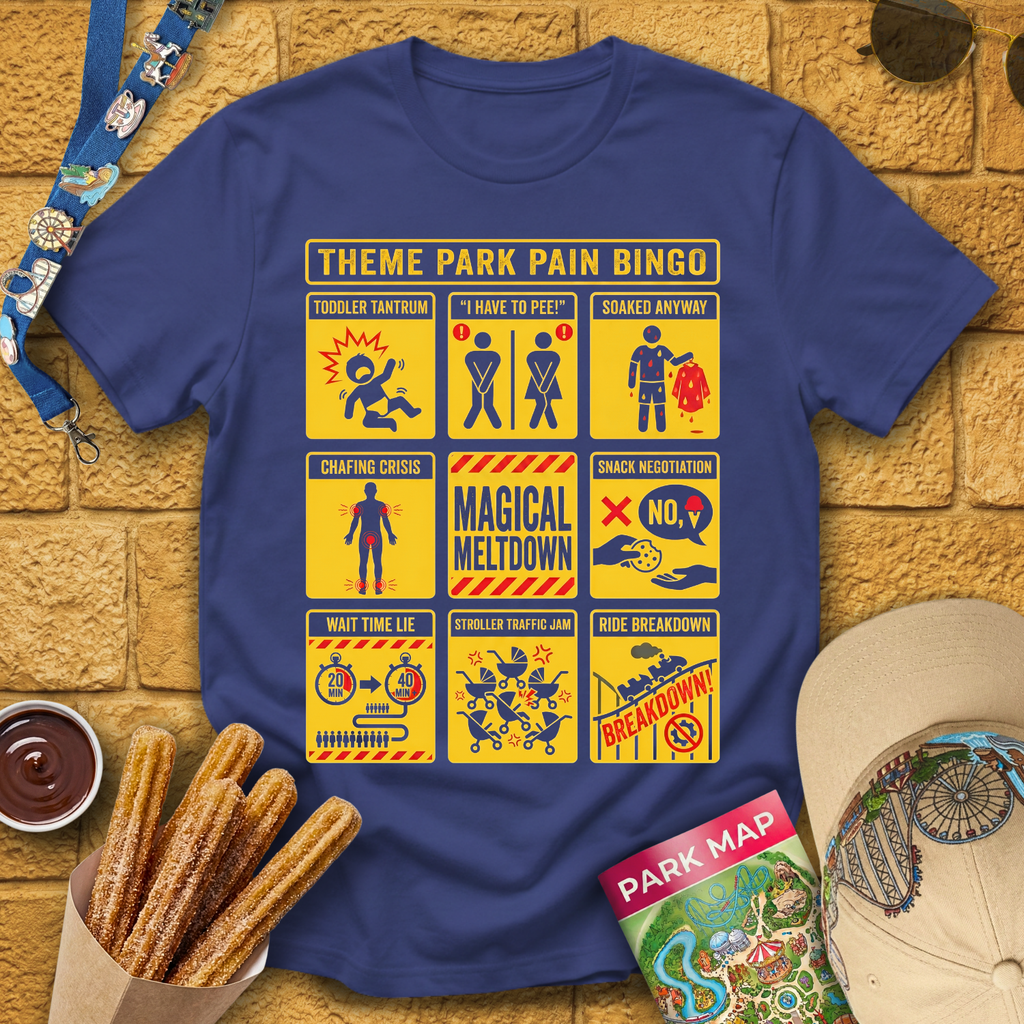 Theme Park Bingo [Warning] T-Shirt