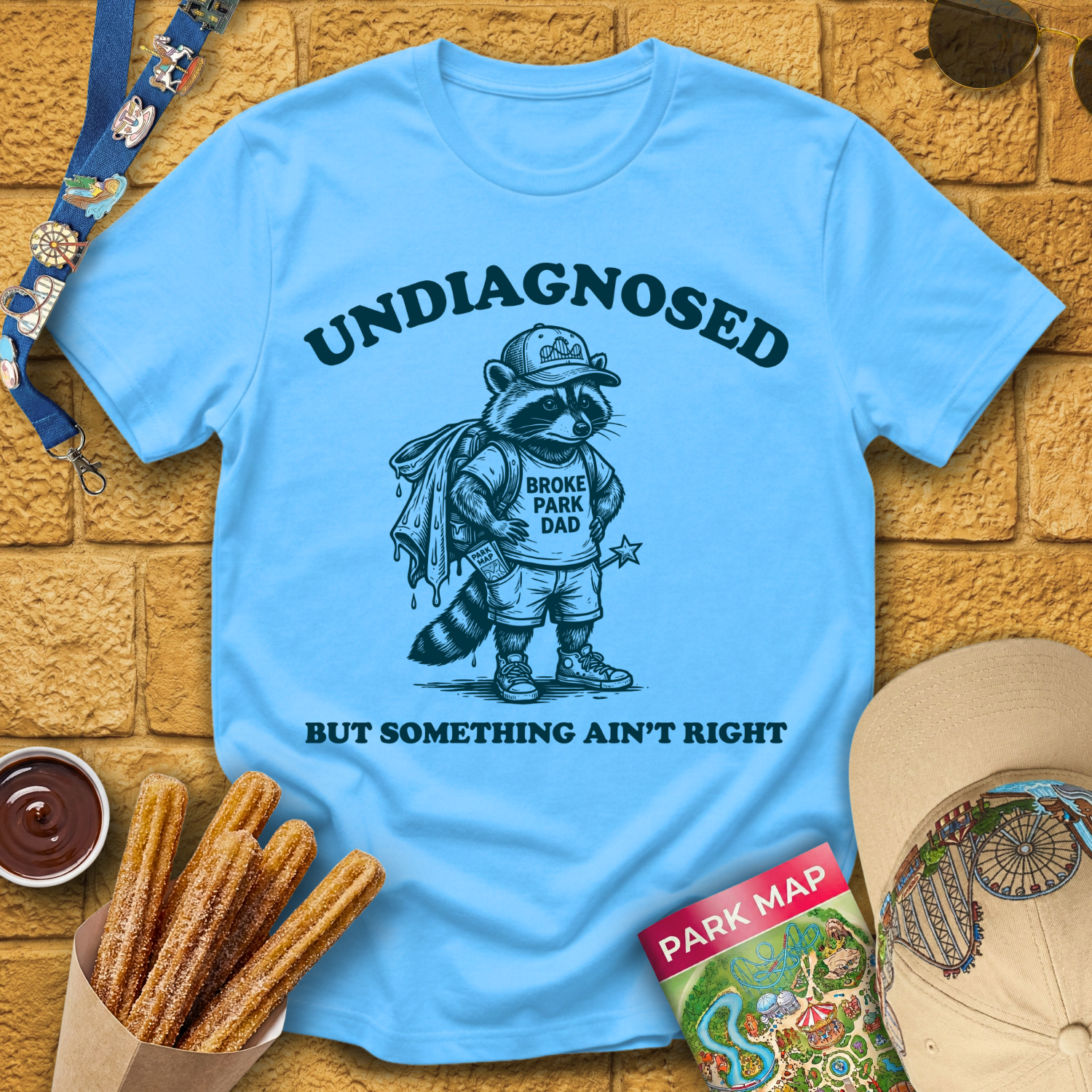 Undiagnosed Dad [Woodcut] T-Shirt