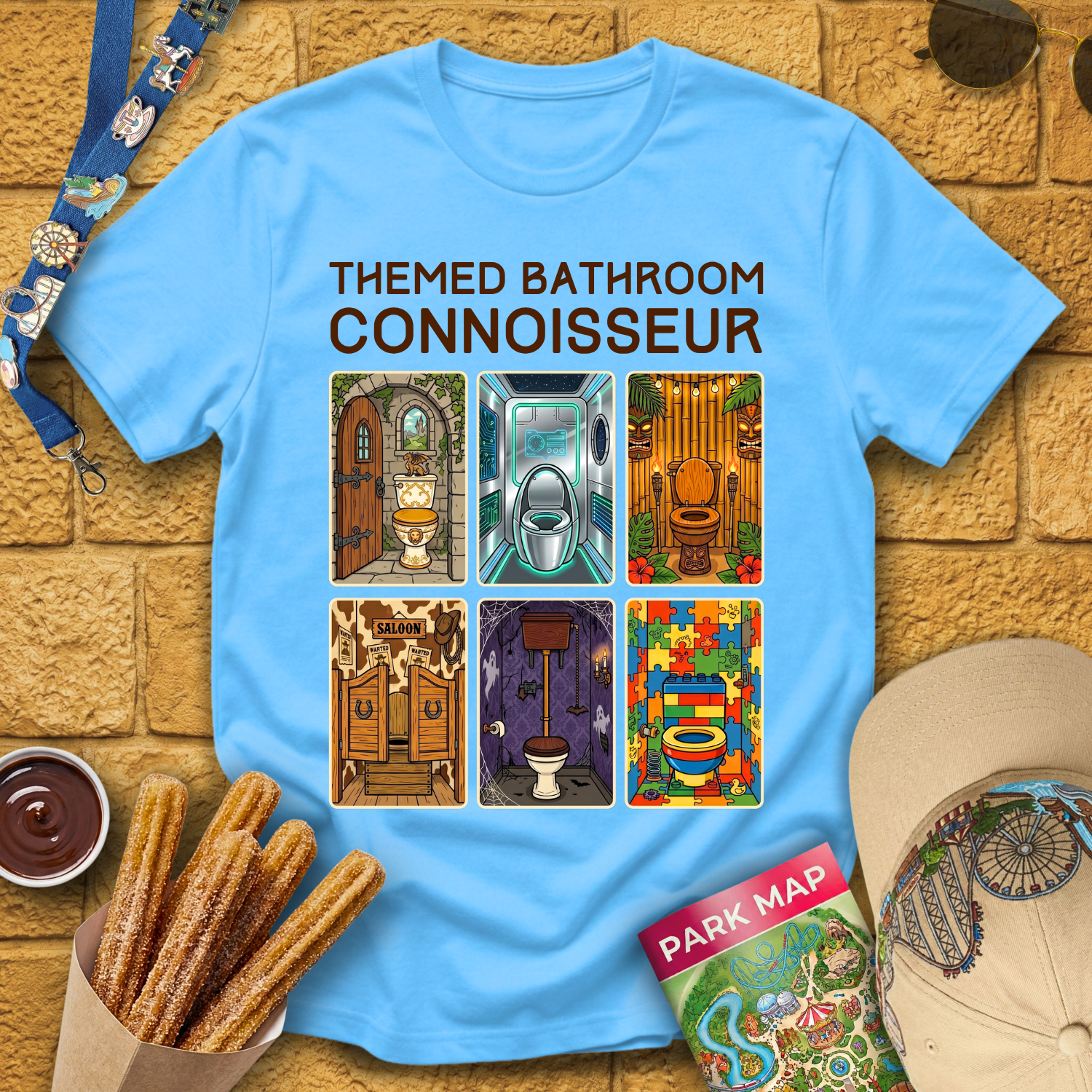 Themed Bathroom Connoisseur [MidCen] T-Shirt