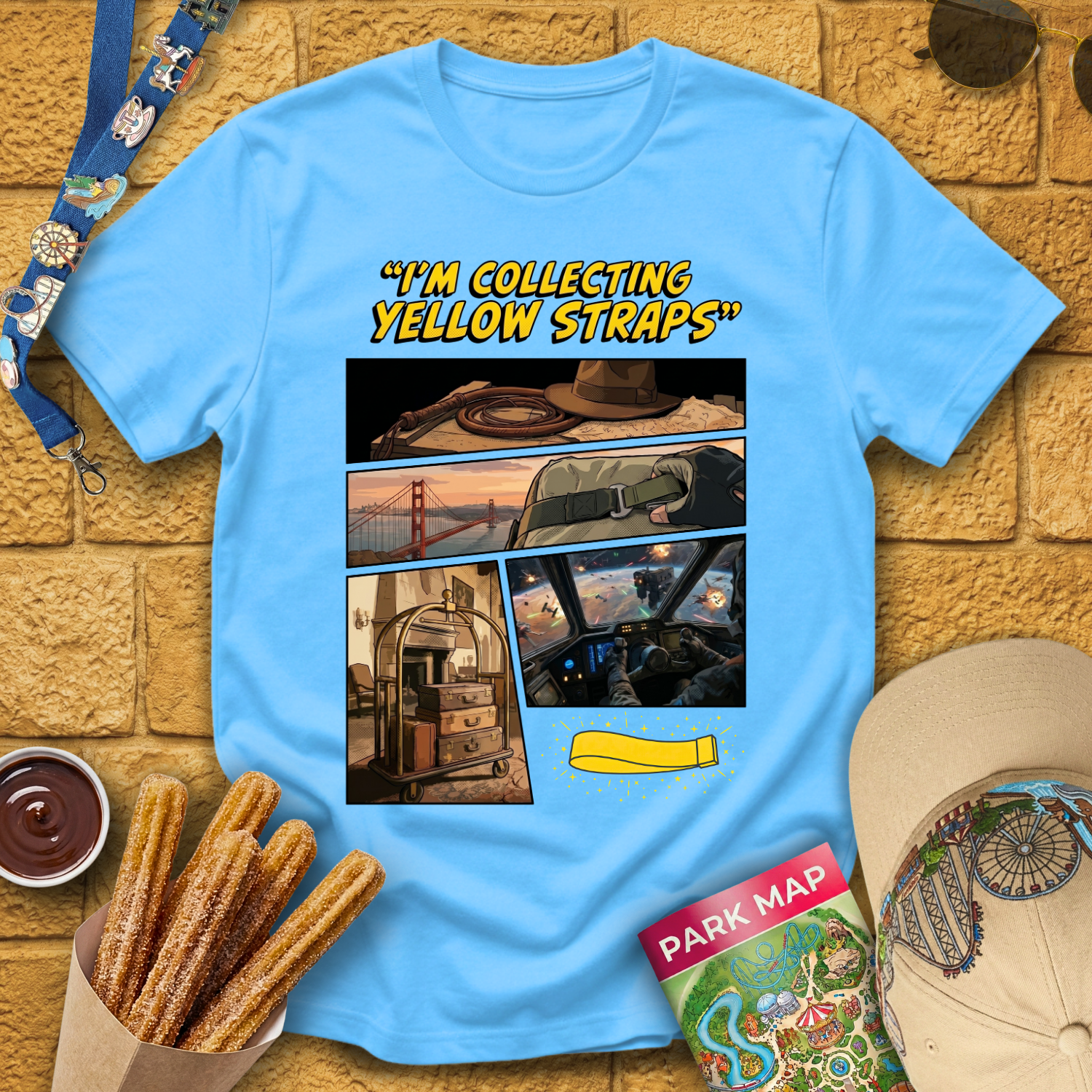 Collecting Yellow Straps [Comic] T-Shirt