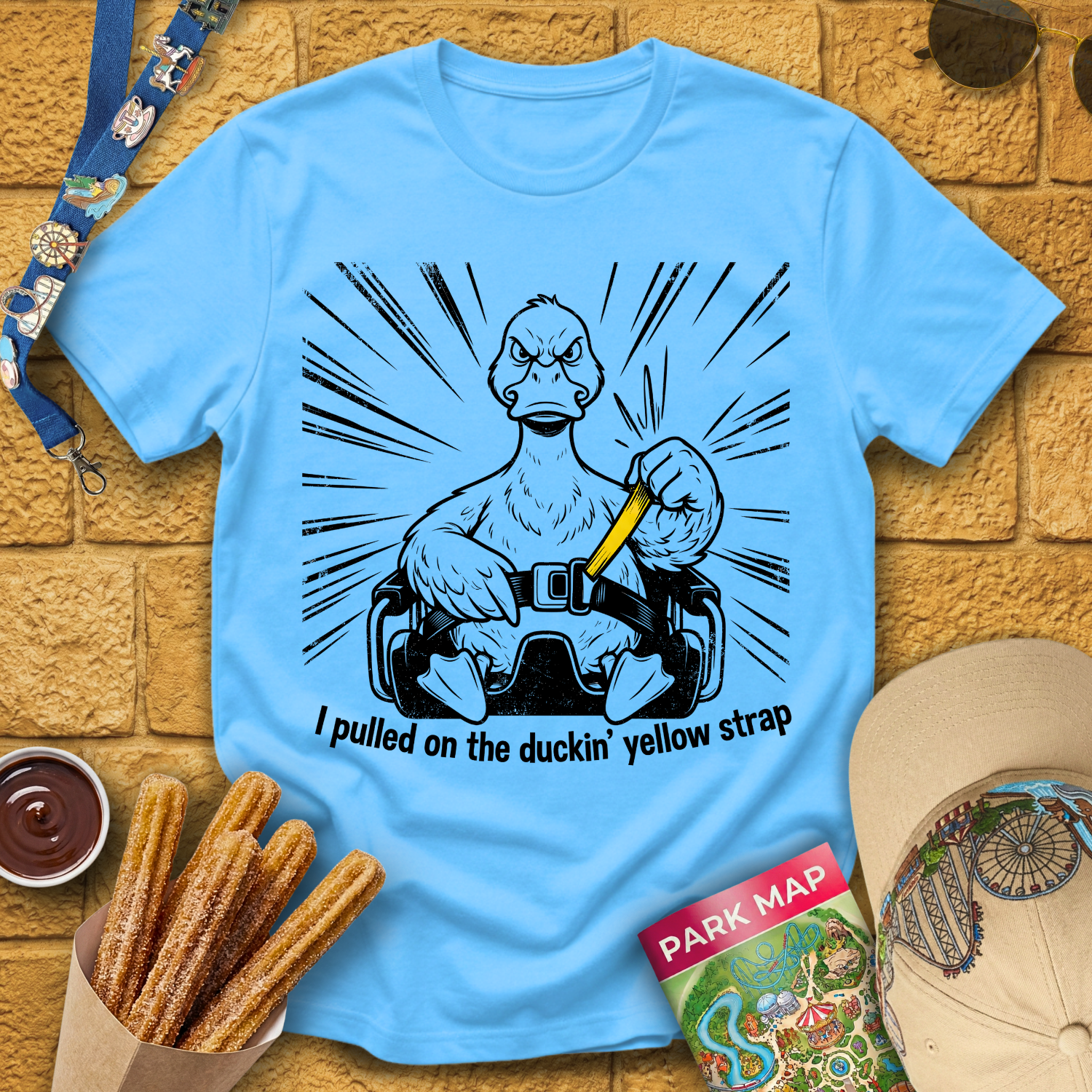 Duckin' Yellow Strap [Comic] T-Shirt