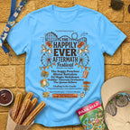 Aftermath Festival [Retro] T-Shirt for Theme Park Fans (Sky)
