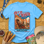 Get In Loser Mine Train [Poster] T-Shirt for Theme Park Fans (Sky)