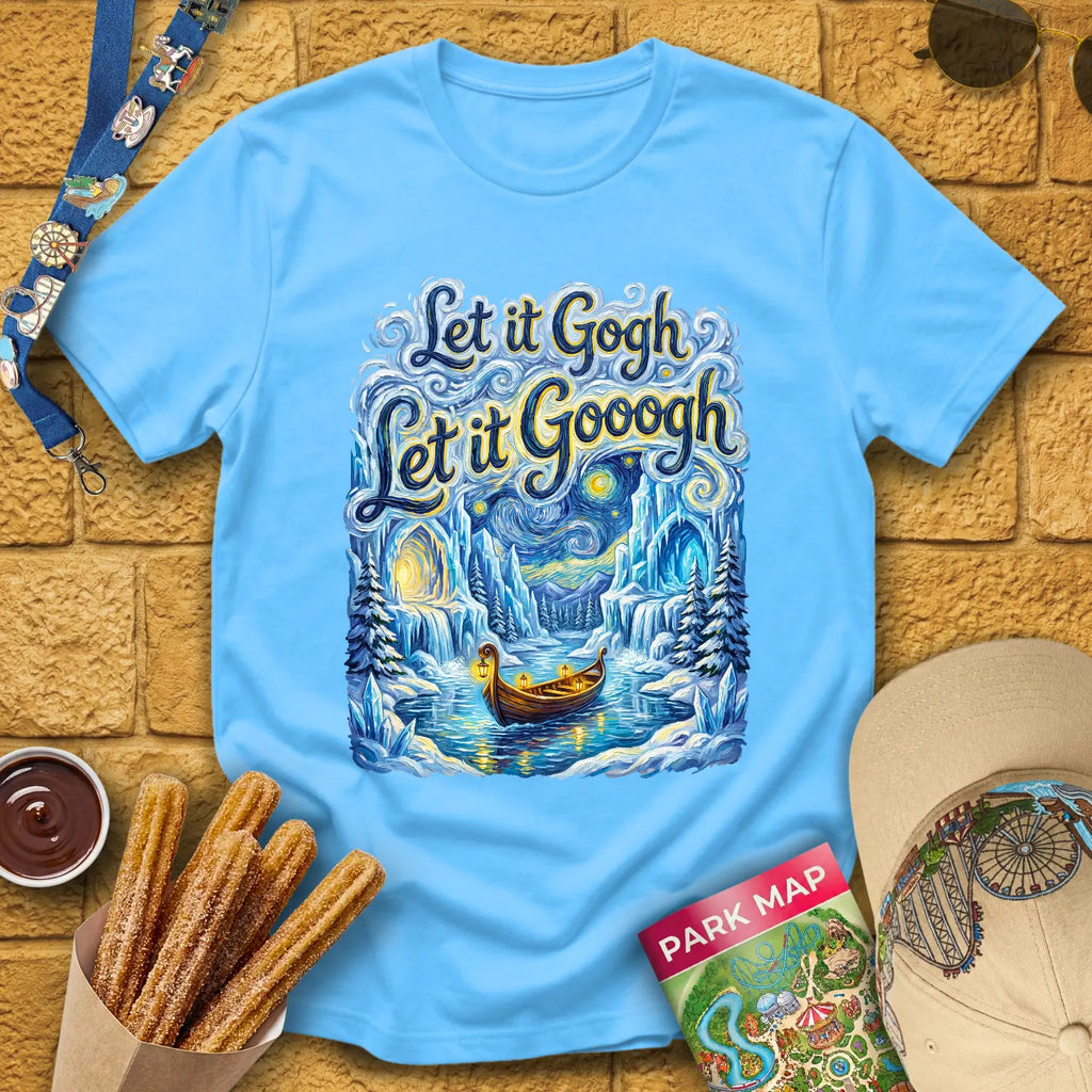 Let It Gogh [Artsy2] T-Shirt for Theme Park Fans (Sky)