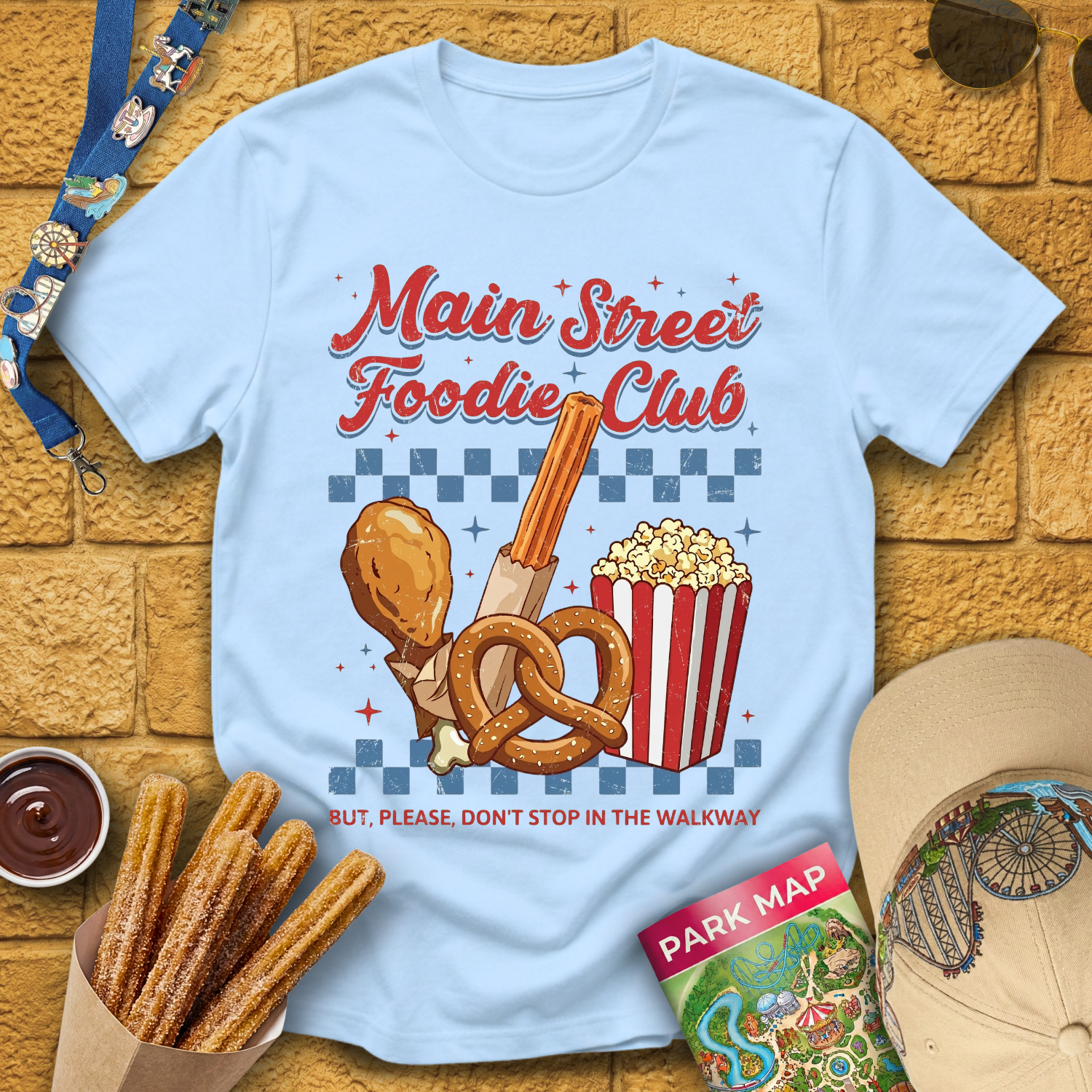 Main Street Foodie [Distressed] T-Shirt