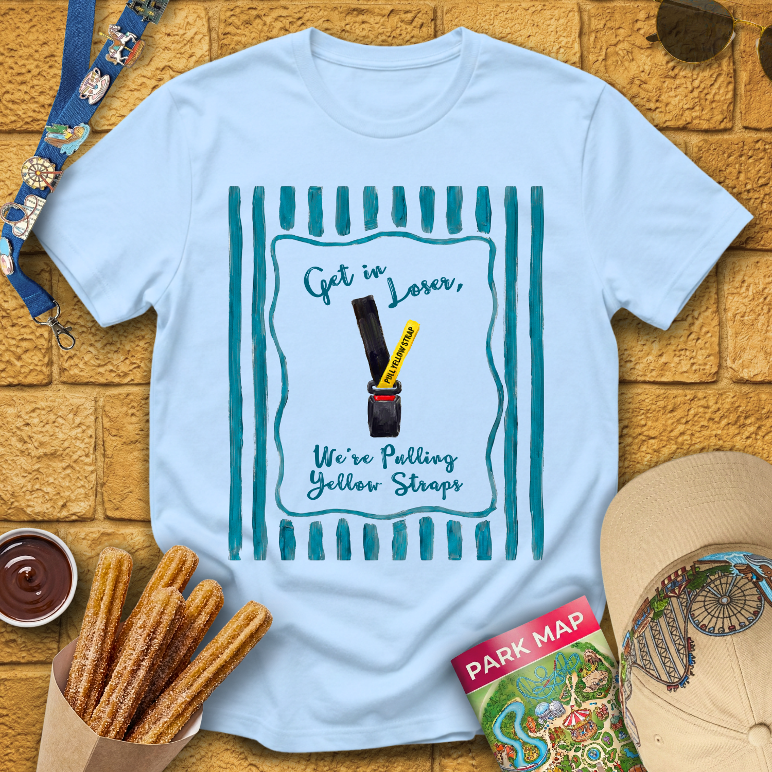 Get In Loser Yellow Strap [Brushed] T-Shirt