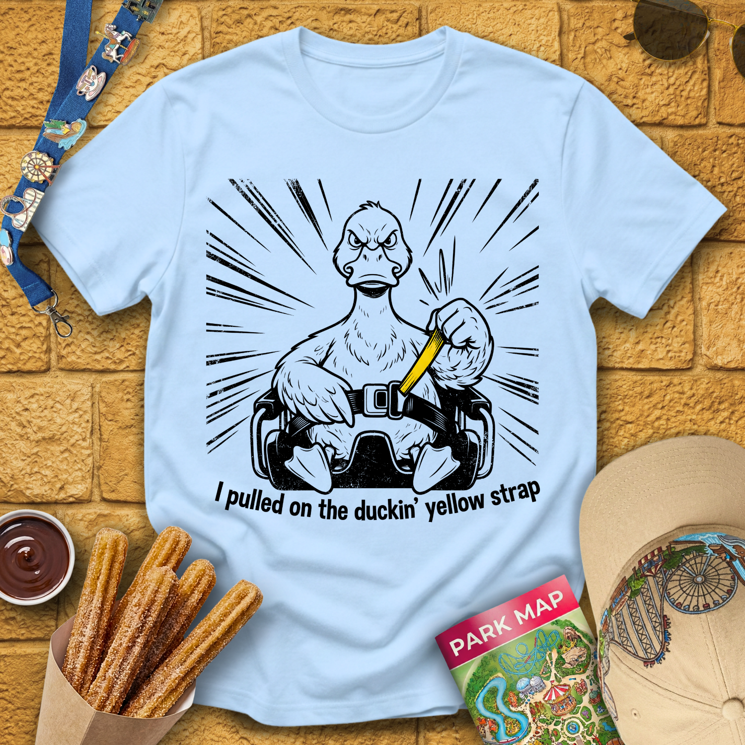 Duckin' Yellow Strap [Comic] T-Shirt