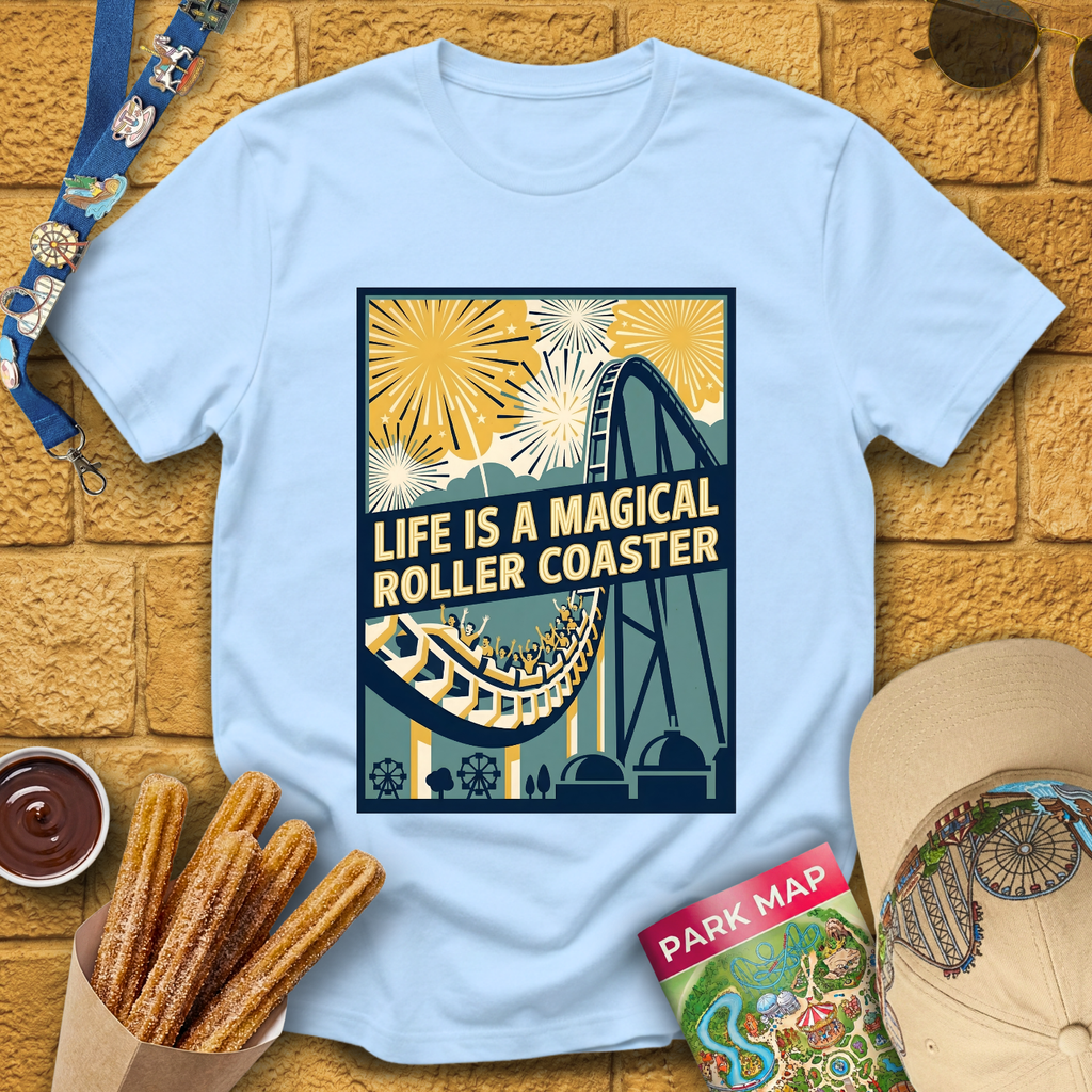 Life Is A Roller Coaster [40sPoster] T-Shirt