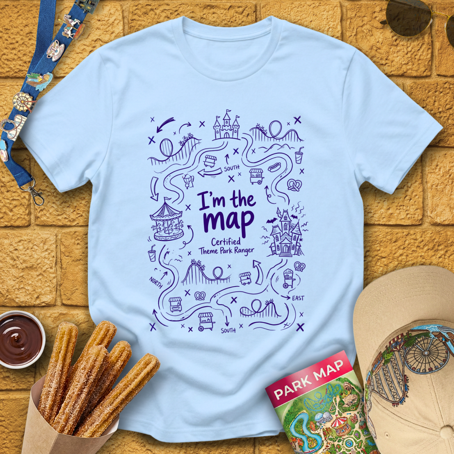 I'm The Map [Doodle] T-Shirt