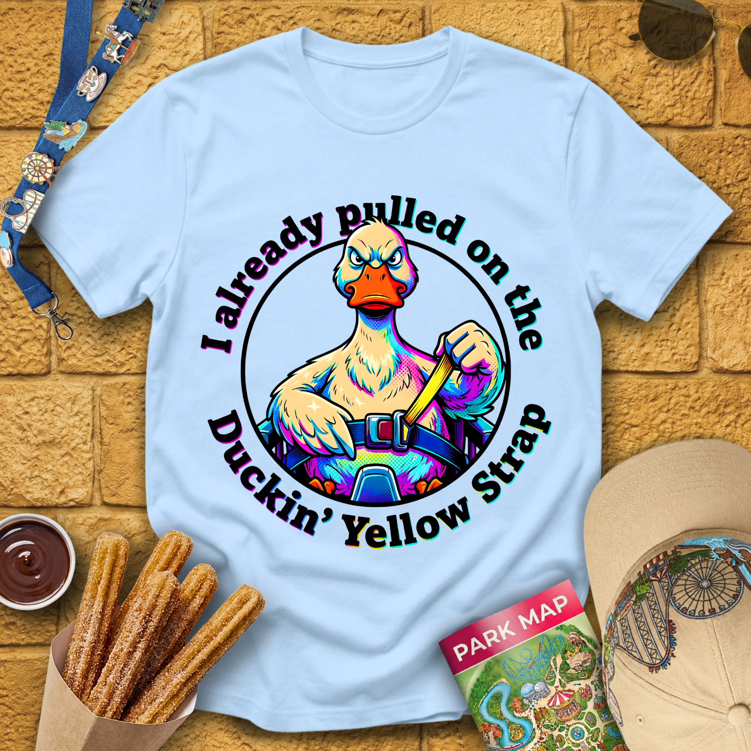 Duckin' Yellow Strap [PopArt] T-Shirt