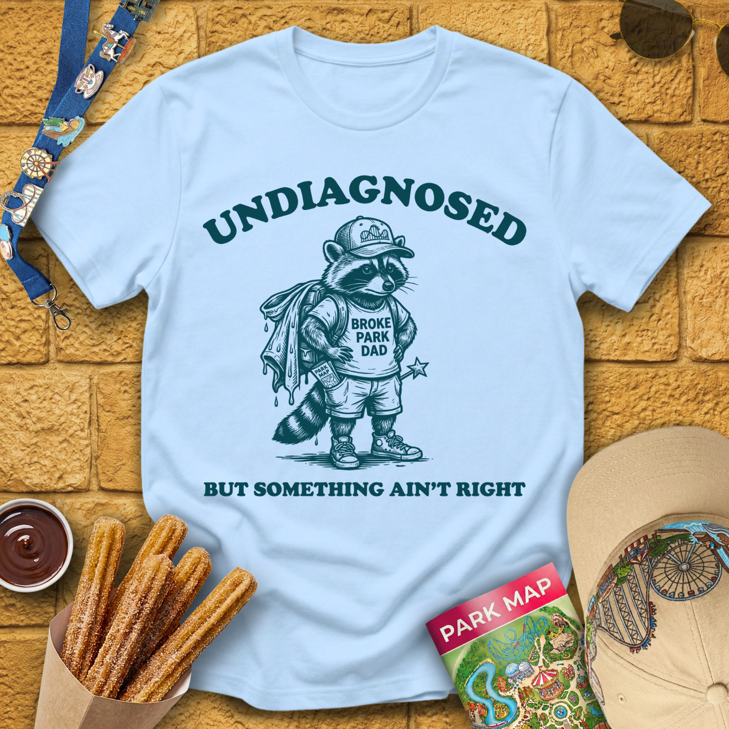 Undiagnosed Dad [Woodcut] T-Shirt