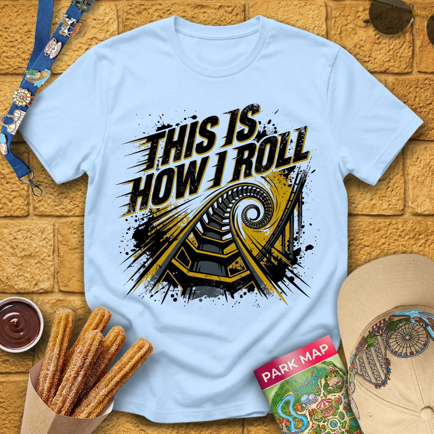 How I Roll [Grunge] T-Shirt