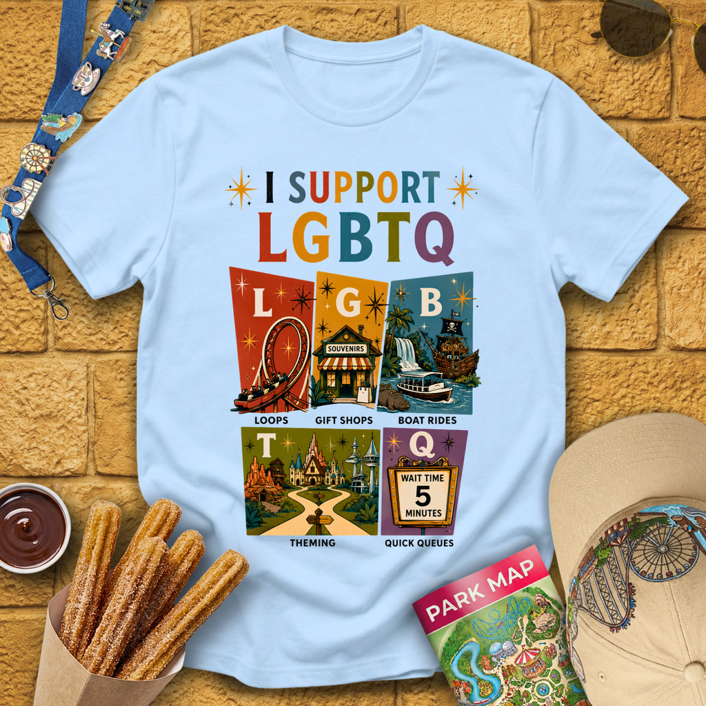 I Support LGBTQ [Americana] T-Shirt