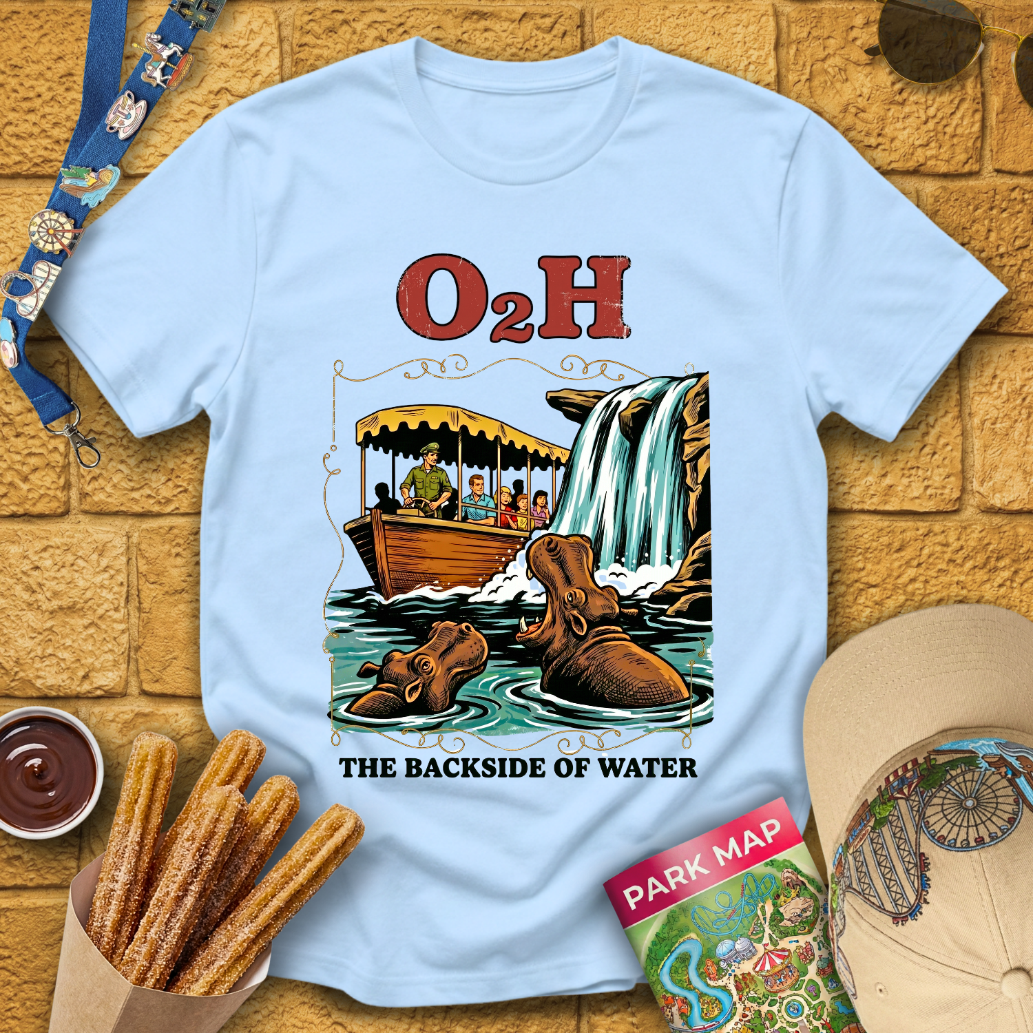 O2H Backside Of Water [50sPoster] T-Shirt