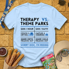 Therapy vs. Theme Parks T-Shirt