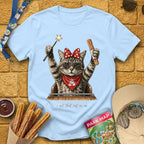 Cat In Me [Etched] T-Shirt for Theme Park Fans (Light Blue)