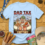 Dad Tax [Comic] T-Shirt for Theme Park Fans (Light Blue)