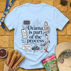 Drama Process [Elite] T-Shirt for Theme Park Fans (Light Blue)