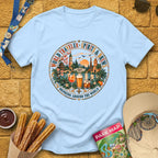 Drinking Around The World [Boho] T-Shirt for Theme Park Fans (Light Blue)
