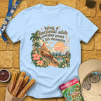 Functional Adult [FairyBoho] T-Shirt for Theme Park Fans (Light Blue)