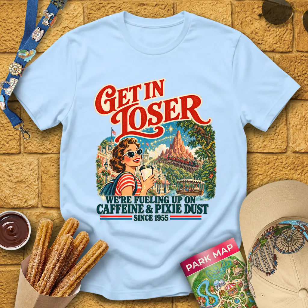 Get In Loser Caffeine&Pixie [Poster] T-Shirt