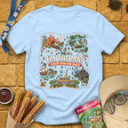 Im The Map [FunArt] T-Shirt for Theme Park Fans (Light Blue)