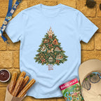 Merry Pixie Tree [ArtsyBoho] T-Shirt for Theme Park Fans (Light Blue)