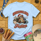 Overstimulated By Xmas [50s] T-Shirt for Theme Park Fans (Light Blue)