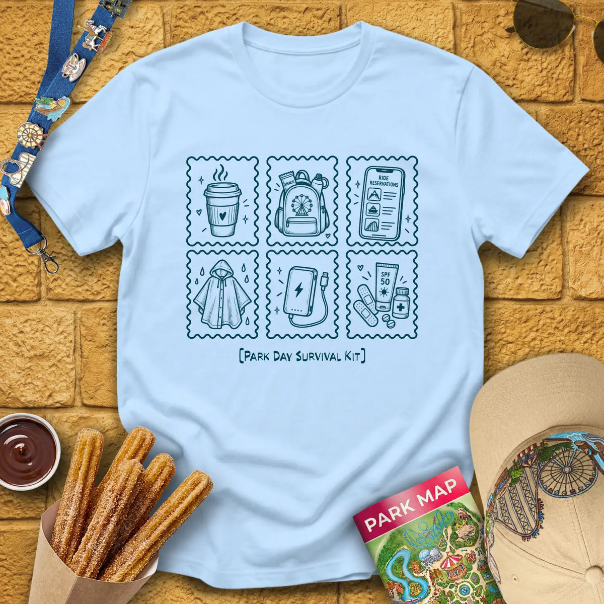 Park Survival Kit [Doodle] T-Shirt