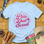Pixie Dust S... [Badge] T-Shirt for Theme Park Fans (Light Blue)