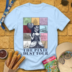 Pixie Dust Tour [Poster] T-Shirt for Theme Park Fans (Light Blue)