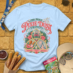 Pixie Dust Trinity [Artsy] T-Shirt for Theme Park Fans (Light Blue)