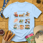 Theme Park Critters [SleekStory] T-Shirt for Theme Park Fans (Light Blue)