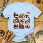 Xmas Park Day [BoldGrid] T-Shirt for Theme Park Fans (Light Blue)