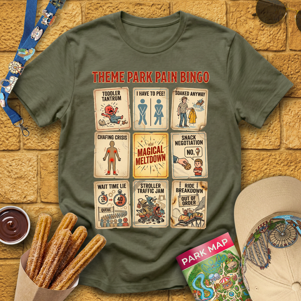 Theme Park Bingo [Vintage] T-Shirt