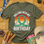 Rolling Into Birthday [Retro] T-Shirt