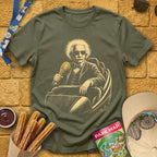 Casual Coaster [Engraved] T-Shirt for Theme Park Fans (Heather Military Green)