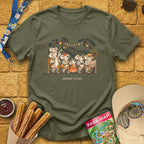 Queue-Alas [Chalky] T-Shirt for Theme Park Fans (Heather Military Green)
