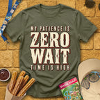 Zero Wait [MidCen] T-Shirt for Theme Park Fans (Heather Military Green)