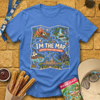 Im The Map [FunArt] T-Shirt for Theme Park Fans (Heather Royal)