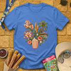 Popcorn Park Plant [Boho] T-Shirt for Theme Park Fans (Heather Royal)