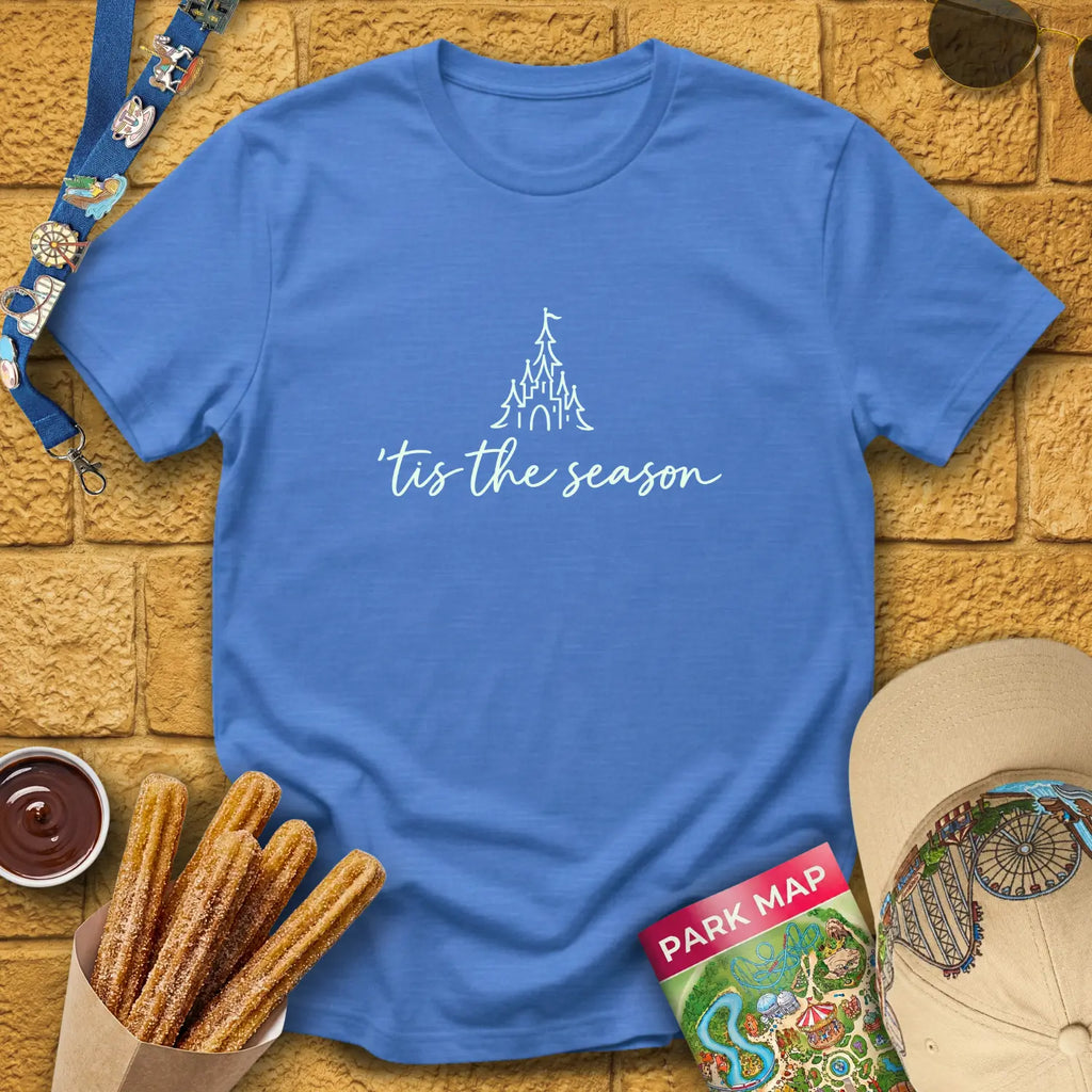 'Tis The Season [Sleek] T-Shirt for Theme Park Fans (Heather Royal)