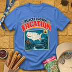 Vacation Places [Vintage] T-Shirt for Theme Park Fans (Heather Royal)