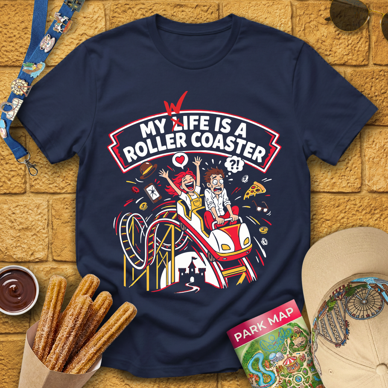 Wife Roller Coaster [Comic] T-Shirt