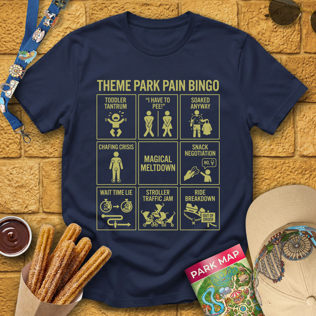 Theme Park Bingo [Sleek] T-Shirt