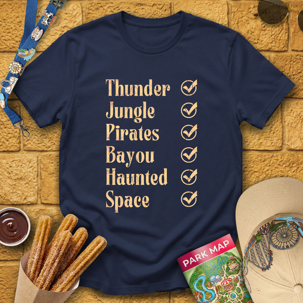 Rides Checklist [Distressed] T-Shirt