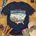Coast(er) to Coast(er) [Map] T-Shirt